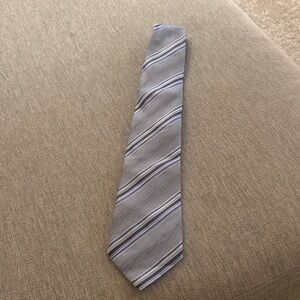 Alfani Gray and Blue Striped Tie